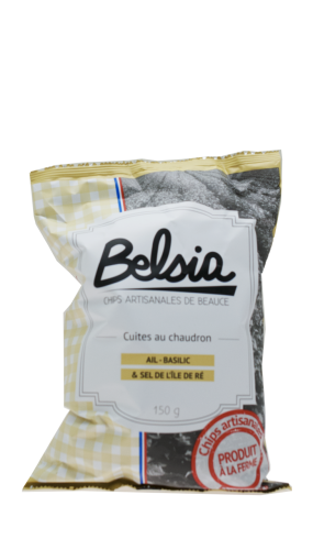 Chips belsia ail & basilic 150 g.