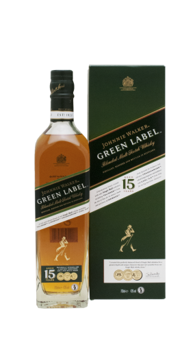 Whisky johnnie walker green label 15 ans.